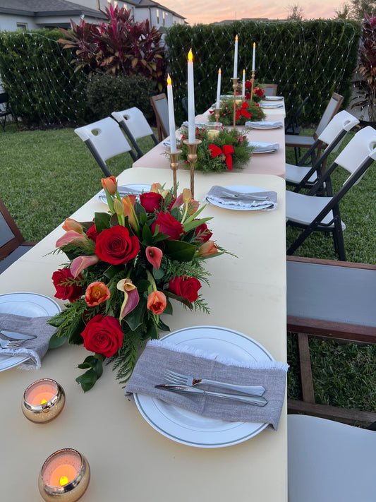 Centerpiece low and long